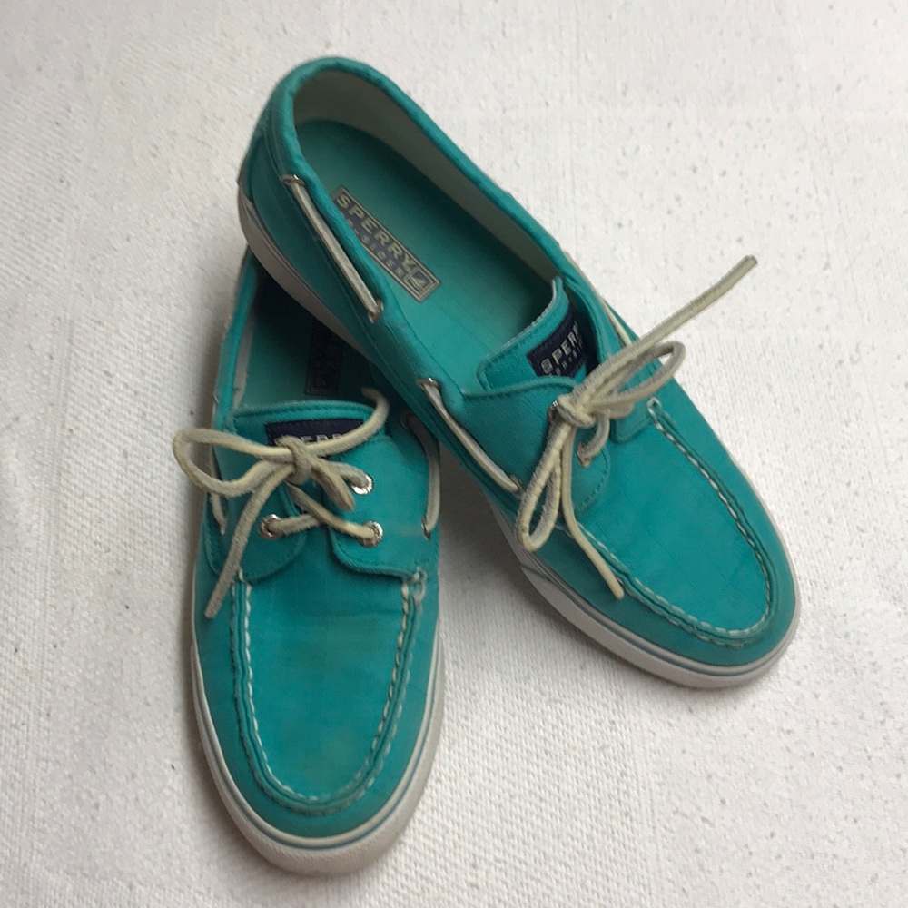 Teal women’s sperrys